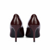 Eleganckie damskie buty 1372 lakier bordo