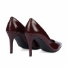Eleganckie damskie buty 1372 lakier bordo