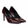 Eleganckie damskie buty 1372 lakier bordo