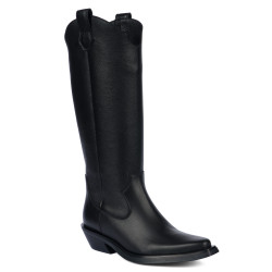 Damskie kozaki 3429 biz czarne