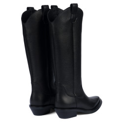 Damskie kozaki 3429 biz czarne