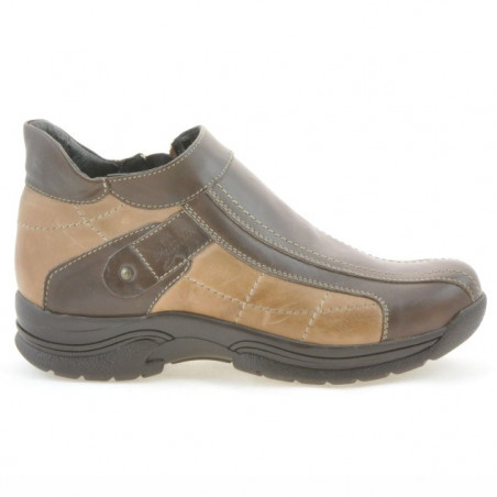 Buty dla młodzieży 441 kawowe+piaskowe
