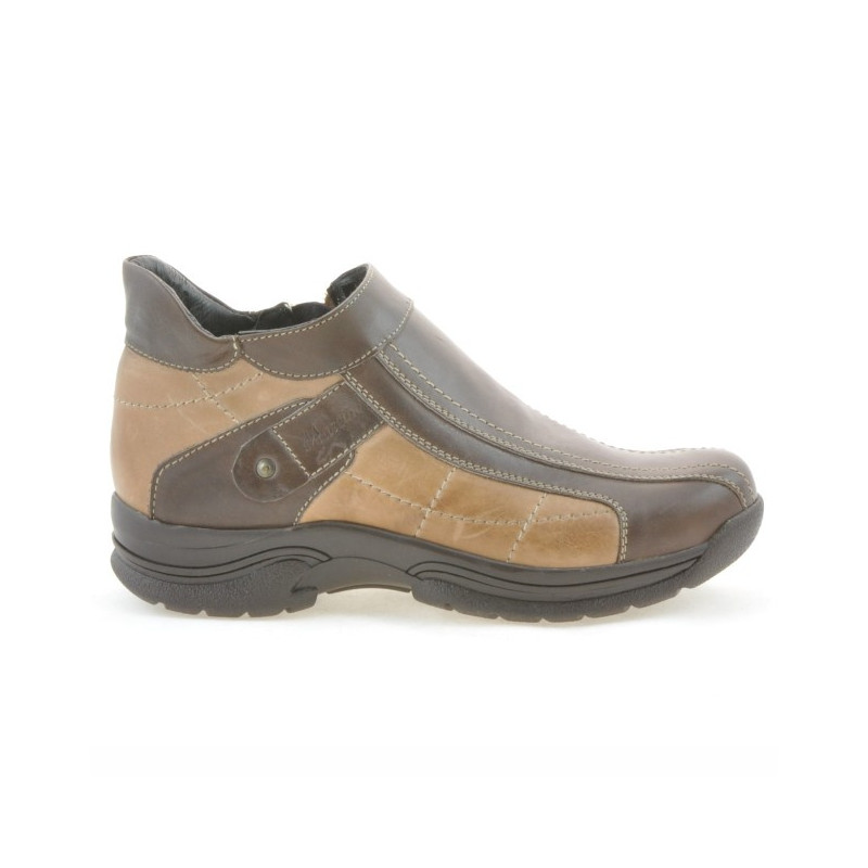 Buty dla młodzieży 441 kawowe+piaskowe