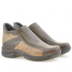 Buty dla młodzieży 441 kawowe+piaskowe