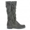 Damskie botki 3243 antracytowy welur