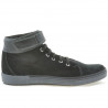 Buty męskie 411 czarny zamsz