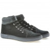 Buty męskie 411 czarny zamsz