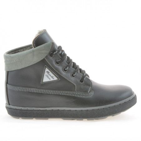Buty dziecięce 3206 czarne + szare