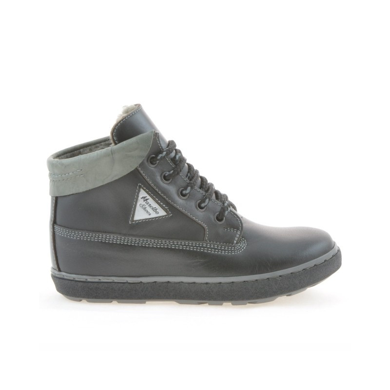 Buty dziecięce 3206 czarne + szare