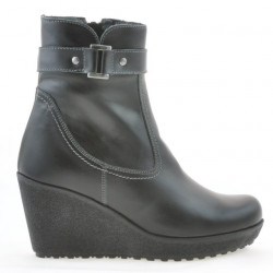 Czarny damskie botki 3295