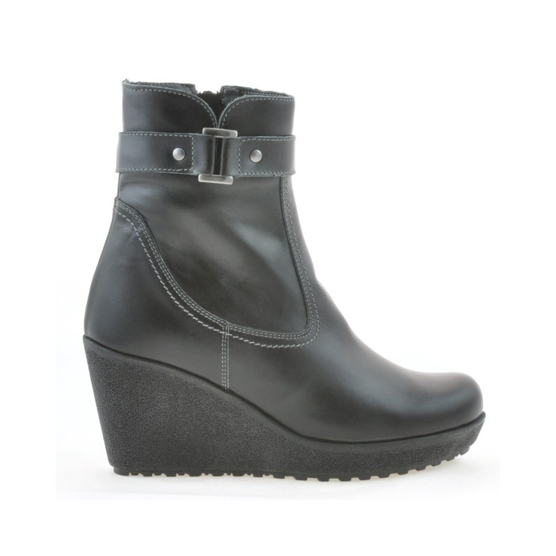Czarny damskie botki 3295
