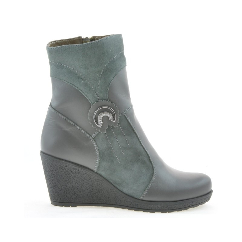 Buty damskie 3220 szary łączony