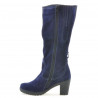 Damskie kozaki 3258 indigo welur