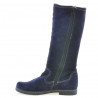 Damskie kozaki 3243 indigo welur