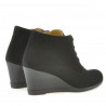 Damskie botki 3287 czarny welur