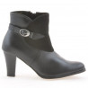 Buty damskie 1124 czarny+czarny antylop