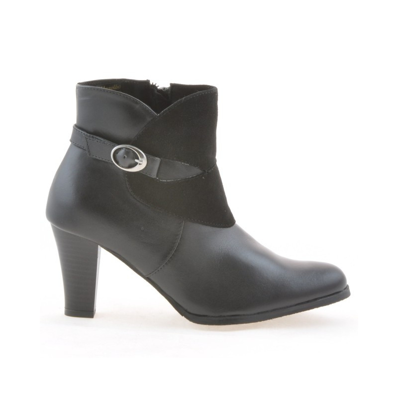 Buty damskie 1124 czarny+czarny antylop