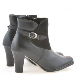 Buty damskie 1124 czarny+czarny antylop
