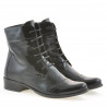 Damskie botki 291 czarny lakier