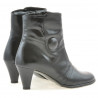 Damskie botki 1101 czarny lakier