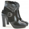 Buty damskie 1126 czarne+czarna antilopa