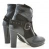 Buty damskie 1126 czarne+czarna antilopa