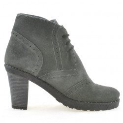 Buty damskie 3230 szare welur