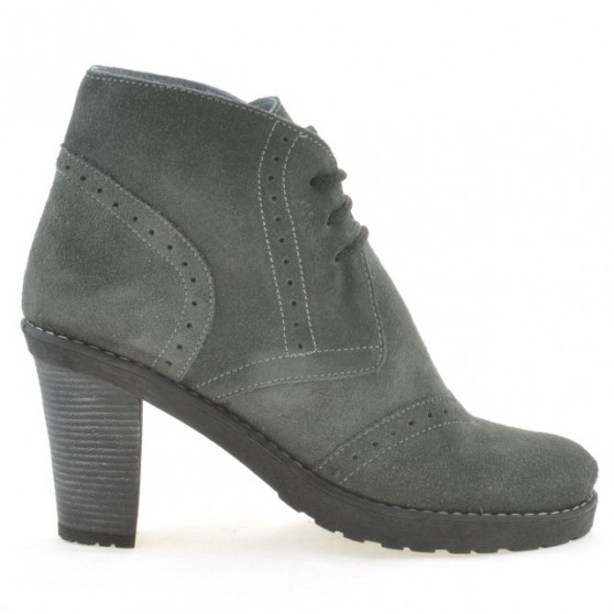 Buty damskie 3230 szare welur