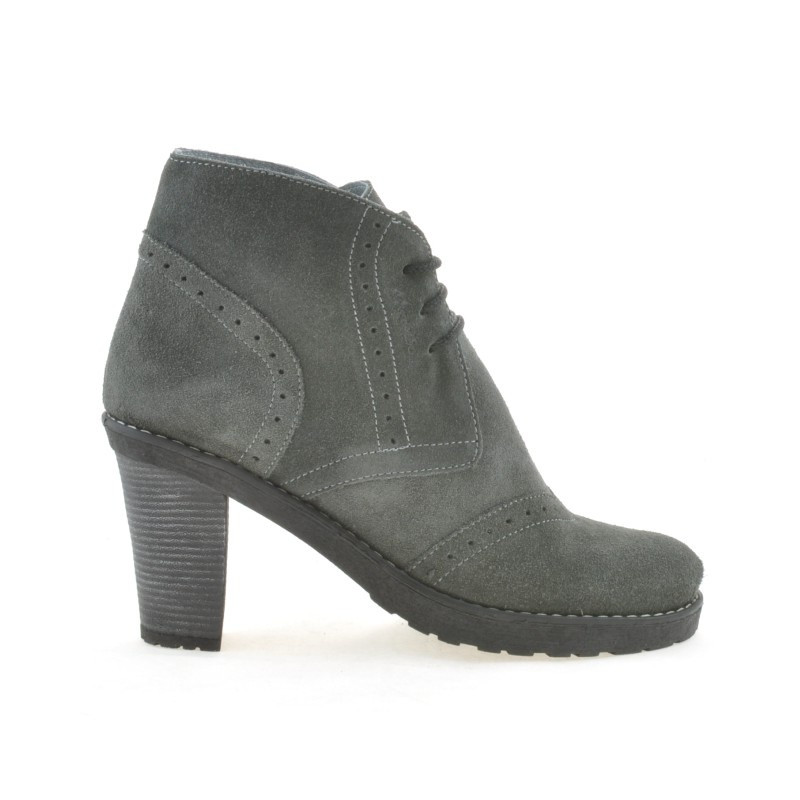 Buty damskie 3230 szare welur