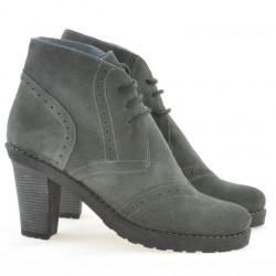Buty damskie 3230 szare welur