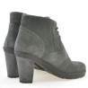 Buty damskie 3230 szare welur