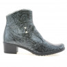 Szare lakierowane damskie buty 232 crep