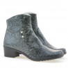 Szare lakierowane damskie buty 232 crep