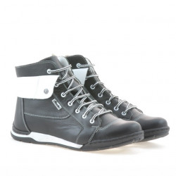 Buty męskie 421 czarno-białe
