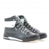 Buty męskie 421 czarno-białe