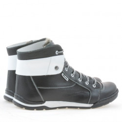 Buty męskie 421 czarno-białe