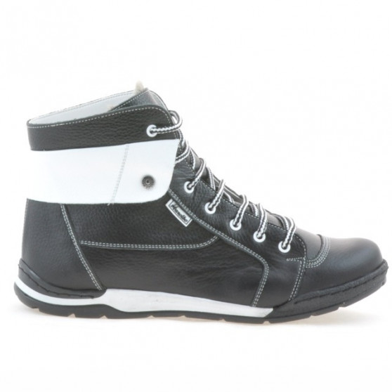 Buty męskie 421 czarno-białe