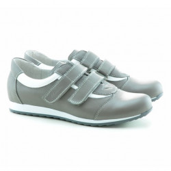 Damskie buty sportowe 194 szare+białe