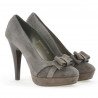 Eleganckie buty damskie 1095 cappuccino antylopa