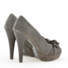 Eleganckie buty damskie 1095 cappuccino antylopa