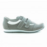 Damskie buty sportowe 194 szare+białe