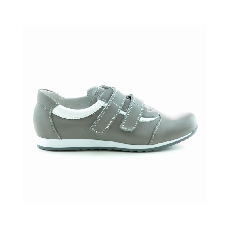 Damskie buty sportowe 194 szare+białe