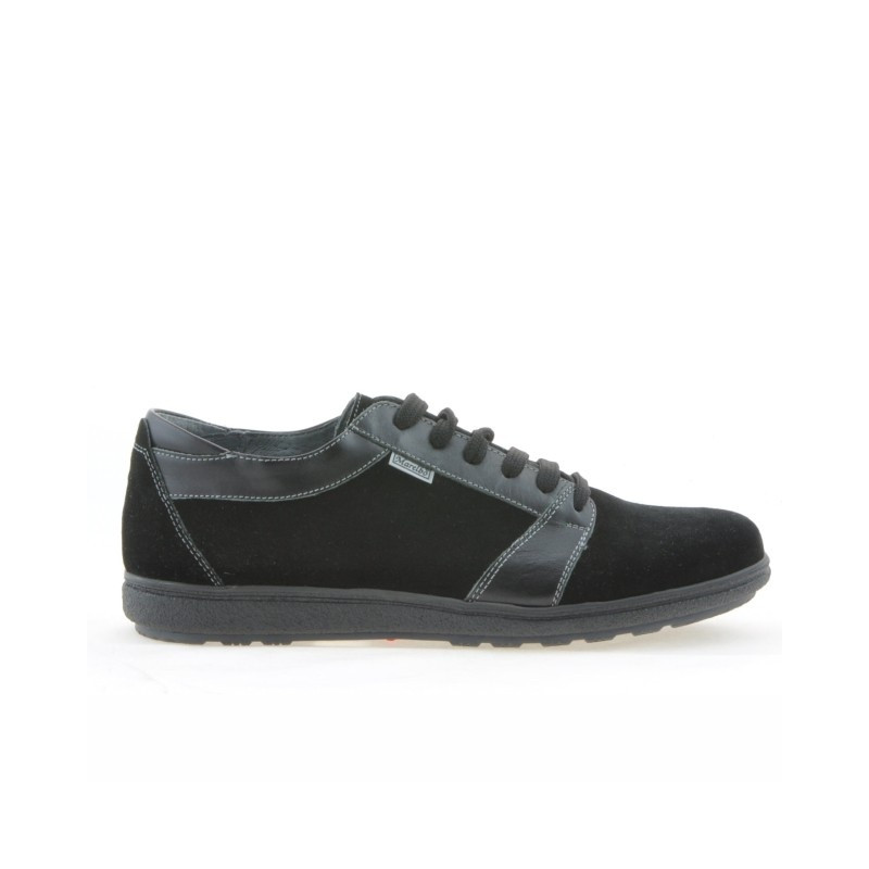 Buty sportowe męskie 723 czarne welur