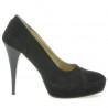 Eleganckie damskie buty 1082 czarny antilop