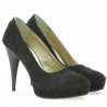 Eleganckie damskie buty 1082 czarny antilop