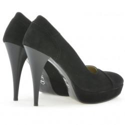 Eleganckie damskie buty 1082 czarny antilop