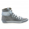 Buty damskie 258 szare kombinowane