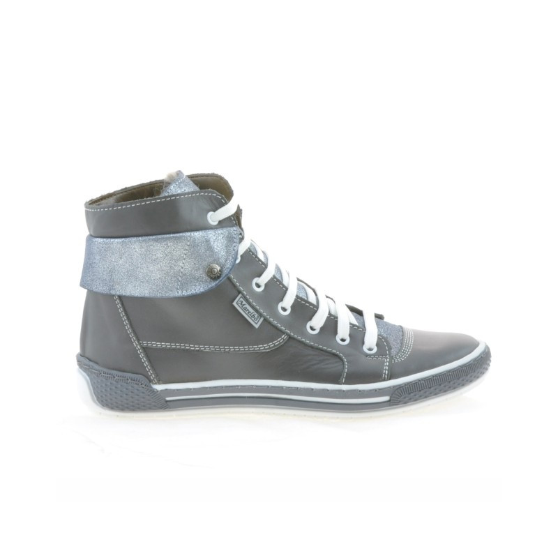Buty damskie 258 szare kombinowane