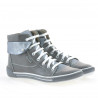 Buty damskie 258 szare kombinowane