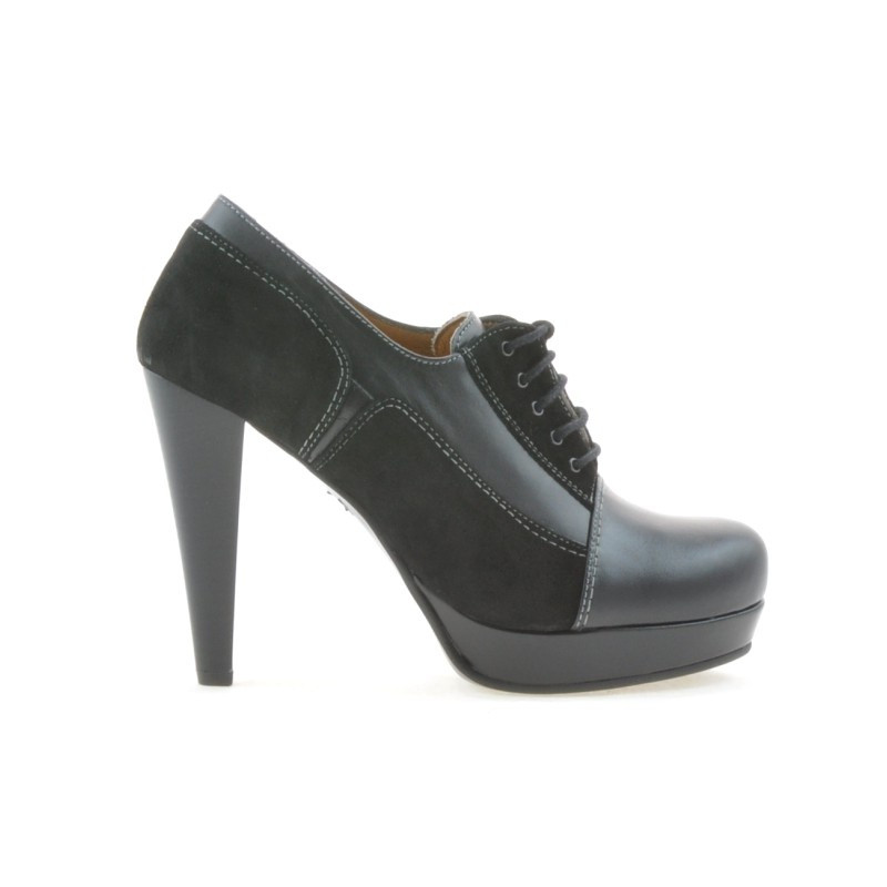 Eleganckie damskie buty 1093 czarne łączone